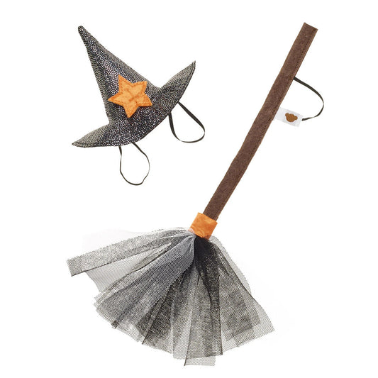 Witch Hat and Broom Set for Stuffed Animals | Build-A-Bear - US 5805