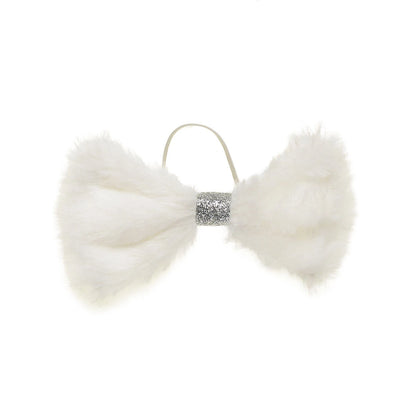 Fuzzy White Bow for Stuffed Animals | Build-A-Bear Workshop® - US 5638