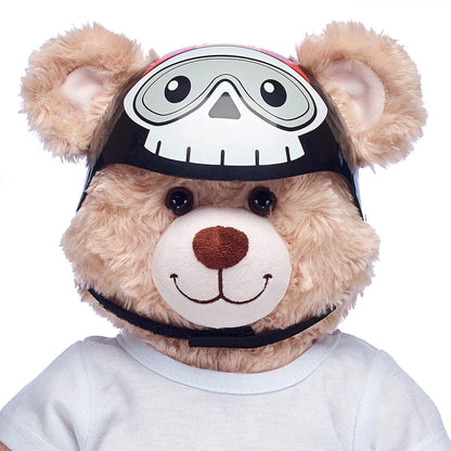 Black Skull and Flames Helmet for Stuffed Animals | Build-A-Bear® - US 4987