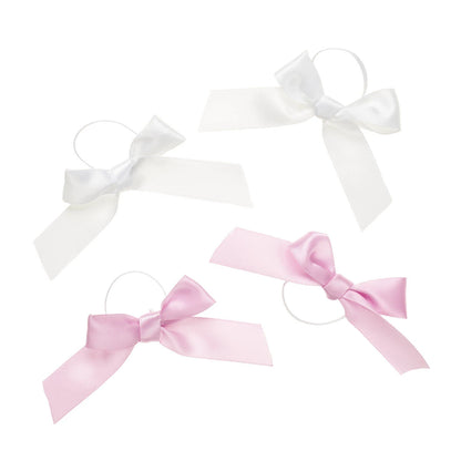 Pink &amp; White Ribbon Bows 4 pc for Plush Toys | Build-A-Bear® - US 3468
