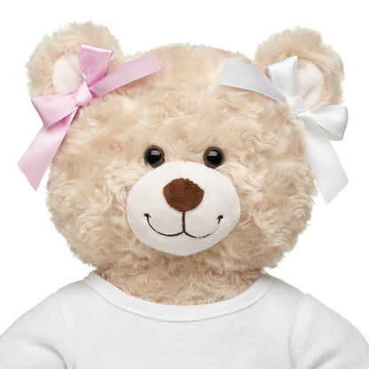 Pink &amp; White Ribbon Bows 4 pc for Plush Toys | Build-A-Bear® - US 3468