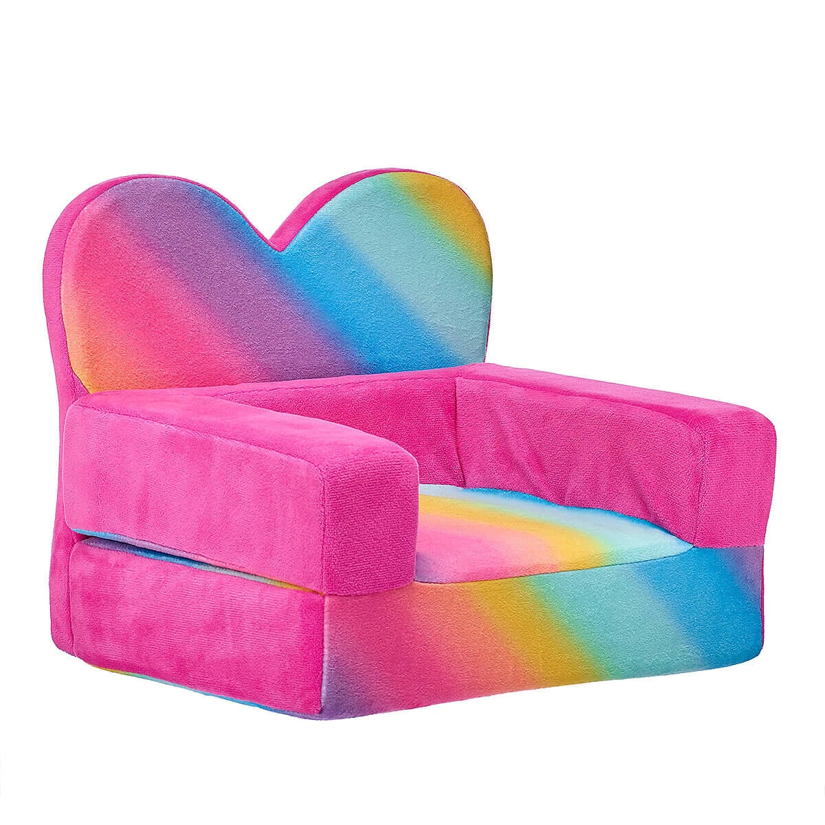 Rainbow Heart Chair Bed for Stuffed Animals | Build-A-Bear® - US 6050