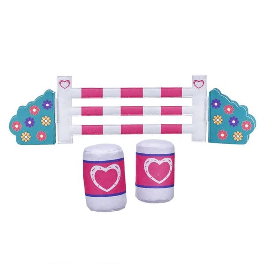 Horses &amp; Hearts Riding Club Barrel &amp; Jump Set 3 pc. for Stuffed Animals | Build-A-Bear® - US 9847