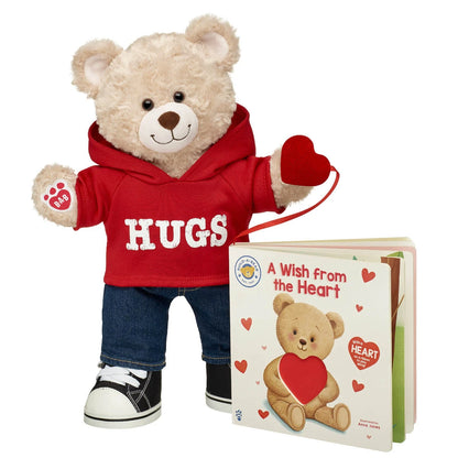 Happy Hugs Teddy Bear "A Wish from the Heart" Board Book Set | Build-A-Bear® - US 3557