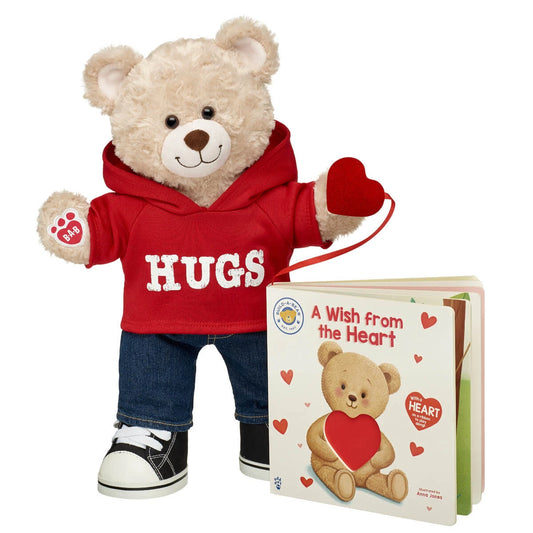Happy Hugs Teddy Bear "A Wish from the Heart" Board Book Set | Build-A-Bear® - US 3557